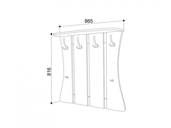 Вешалка Уют-2 Венге